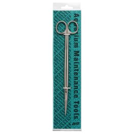 Aquarium Plant Scissors Round (Curved) 25cm<br>Anti Slip Handle