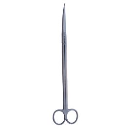Aquarium Plant Scissors Round (Curved) 25cm<br>Silver