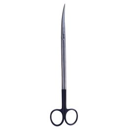 Aquarium Plant Scissors Round (Curved) 25cm<br>Silver Black