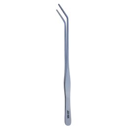Pinsetter Tweezers  Angular 30cm<br>Silver