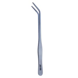 Pinsetter Tweezers  Angular 20cm<br>Silver